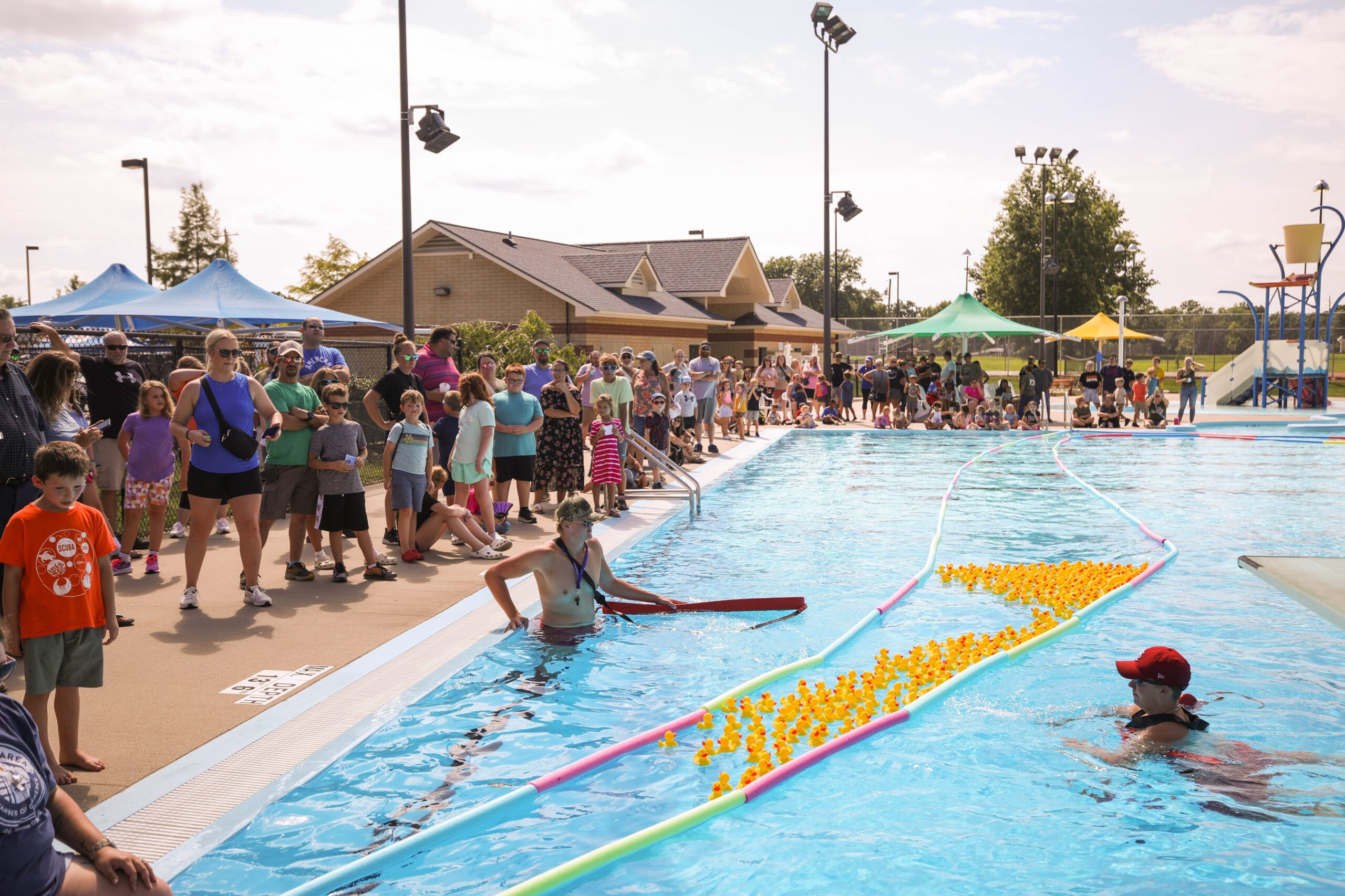 Moberly's Annual Duck Race.