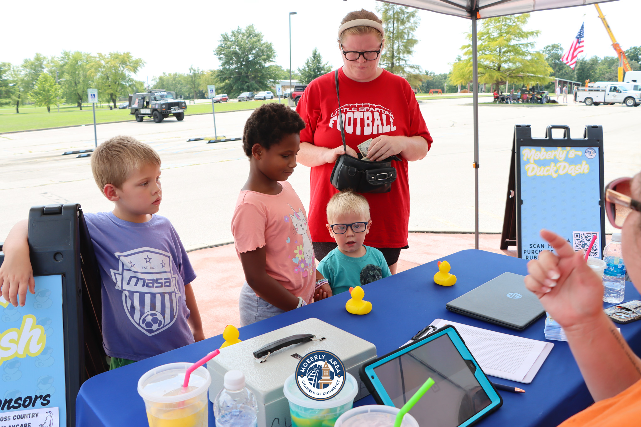 Moberly's Annual Duck Race.
